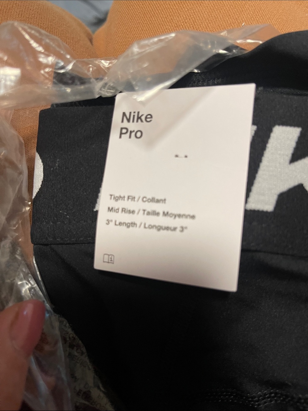 Nike Pro 3” Black Shorts - Picture 3 of 4